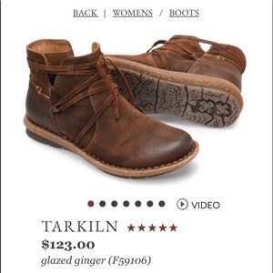 NWOT BORN SHOES TARKILN ANKLE BOOTS SZ 8.5